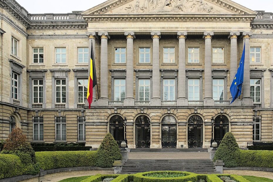 Het Paleis der Natie in Brussel, zetel van het Federaal Parlement